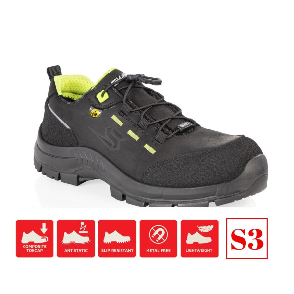 Swolx Combo X750 S3 ESD Kompozit Burun Kevlar Ara Tabanlı İş Ayakkabısı