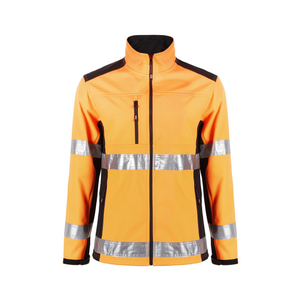 Wolfstar Softshell Mont Neon Turuncu Reflektörlü