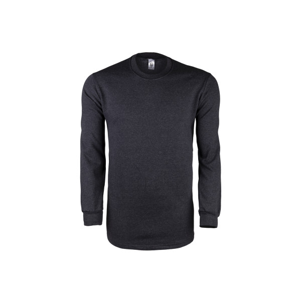 İki İplik Füme Sıfır Yaka Sweatshirt
