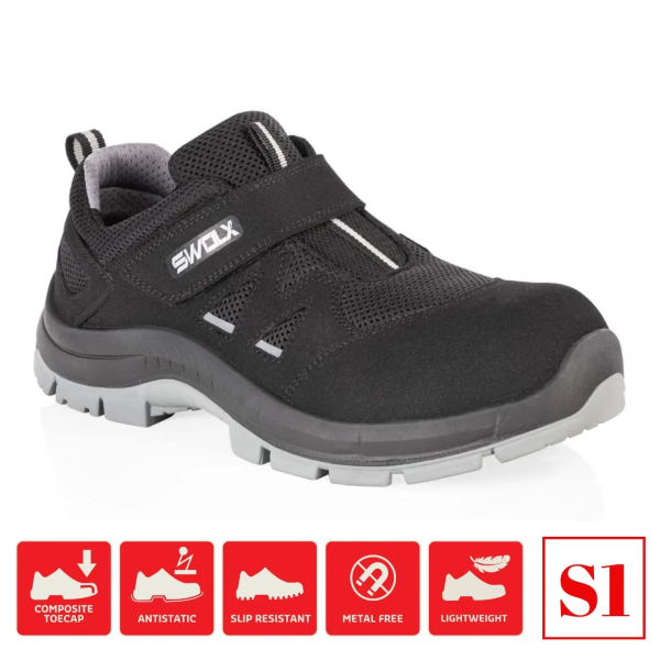 Swolx Trigon X10 S1 Kompozit Burunlu İş Ayakkabısı