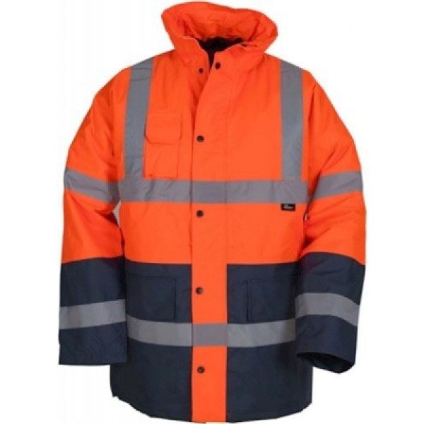 Turuncu&Lacivert Çift Renk Parka