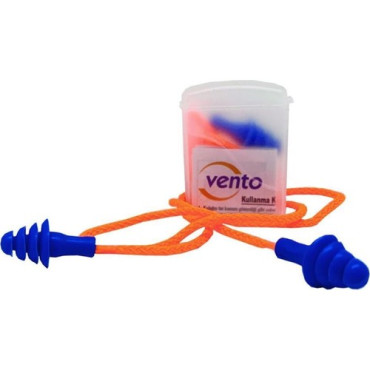 Vento 26 Db Yıkanabilir İpli Kutulu Çam Tipi Kulak Tıkacı Vento 26 Db Yıkanabilir İpli Kutulu Çam Tipi Kulak Tıkacı