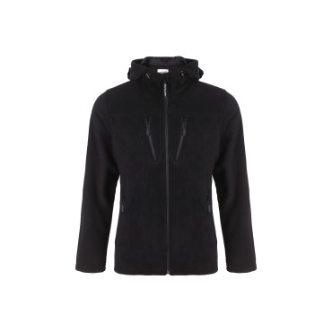 Wolfstar 4 Cepli Kapüşonlu Polar Mont Siyah
