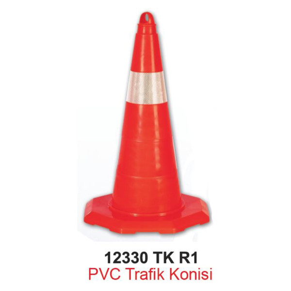 PVC TRAFİK KONİSİ 52 cm 12330 TK R1