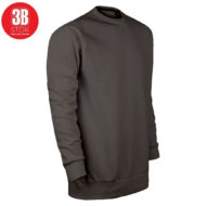 3B 3 İPLİK SIFIR YAKA PREMIUM ŞARDONSUZ SWEAT GRİ - Görsel 2