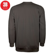 3B 3 İPLİK SIFIR YAKA PREMIUM ŞARDONSUZ SWEAT GRİ - Görsel 3