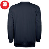 3B 3 İPLİK SIFIR YAKA PREMIUM ŞARDONSUZ SWEAT LACİVERT - Görsel 3