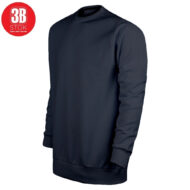3B 3 İPLİK SIFIR YAKA PREMIUM ŞARDONSUZ SWEAT LACİVERT - Görsel 4
