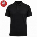 ÇELİK PİKE POLO YAKA TİŞÖRT SİYAH 3B