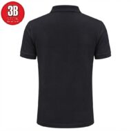 ÇELİK PİKE POLO YAKA TİŞÖRT SİYAH 3B - Görsel 3
