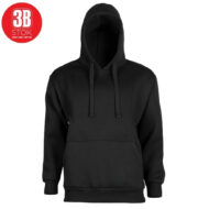 OVERSİZE KAPÜŞONLU SWEAT PENYE ŞARDONLU ÜÇİPLİK SİYAH 3B