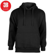 OVERSİZE KAPÜŞONLU SWEAT PENYE ŞARDONLU ÜÇİPLİK SİYAH 3B - Görsel 4