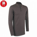 POLO YAKA UZUN KOLLU PAMUK PİKE (LYCRA PENYE) FÜME 3B