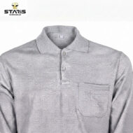 BASIC İKİ İPLİK POLO YAKA SWEATSHİRT GRİ - Görsel 2
