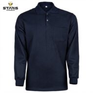 POLO YAKA SWEATSHİRT LACİVERT ÜÇ İPLİK - Görsel 2