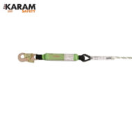 KA385 ŞOK EMİCİ TEK İPLİ STATİK HALATLI ÇİFT KANCALI - Görsel 2