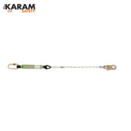 KA387 ŞOK EMİCİ TEK İPLİ STATİK HALATLI KÜÇÜK KANCALI KARABİNALI