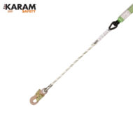 KA387 ŞOK EMİCİ TEK İPLİ STATİK HALATLI KÜÇÜK KANCALI KARABİNALI - Görsel 2