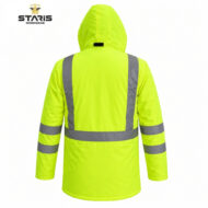 STARİŞ BONDİ KIŞLIK KAPÜŞONLU PARKA NEON SARI - Görsel 2