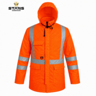 STARİŞ BONDİ KIŞLIK KAPÜŞONLU PARKA NEON TURUNCU