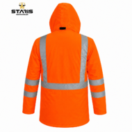 STARİŞ BONDİ KIŞLIK KAPÜŞONLU PARKA NEON TURUNCU - Görsel 3