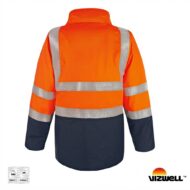VWJK44 5+1 OXFORD PARKA VİZWELL TURUNCU-LACİVERT - Görsel 2