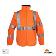 VWJK44 5+1 OXFORD PARKA VİZWELL TURUNCU-LACİVERT - Görsel 3