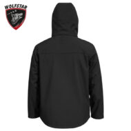 TİTAN KAPÜŞONLU SOFTSHELL MONT SİYAH WOLFSTAR - Görsel 2