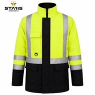 STARİŞ BONDİ KIŞLIK KAPÜŞONLU PARKA SARI LACİVERT - Görsel 2
