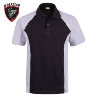 YAN PANEL DESENLİ POLO YAKA TİŞÖRT - Görsel 2
